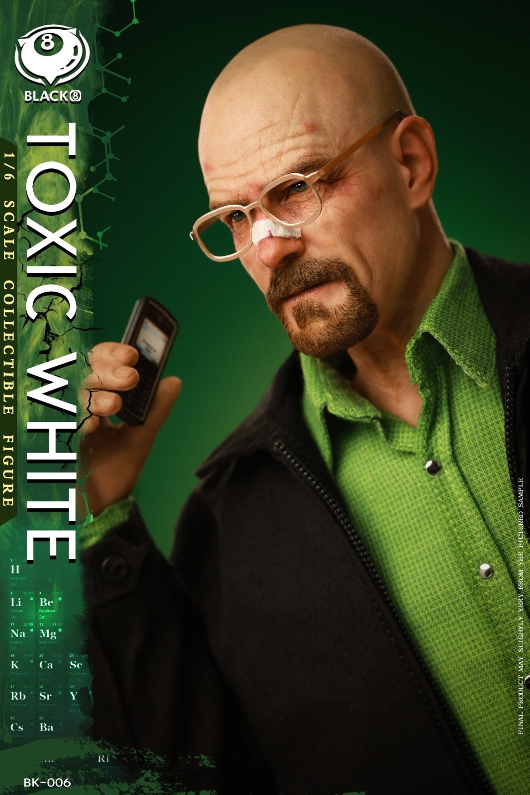 Black 8 Toys BK-006 1/6 Breaking Toxic Mr.White The Bad Action Figure Model Toy