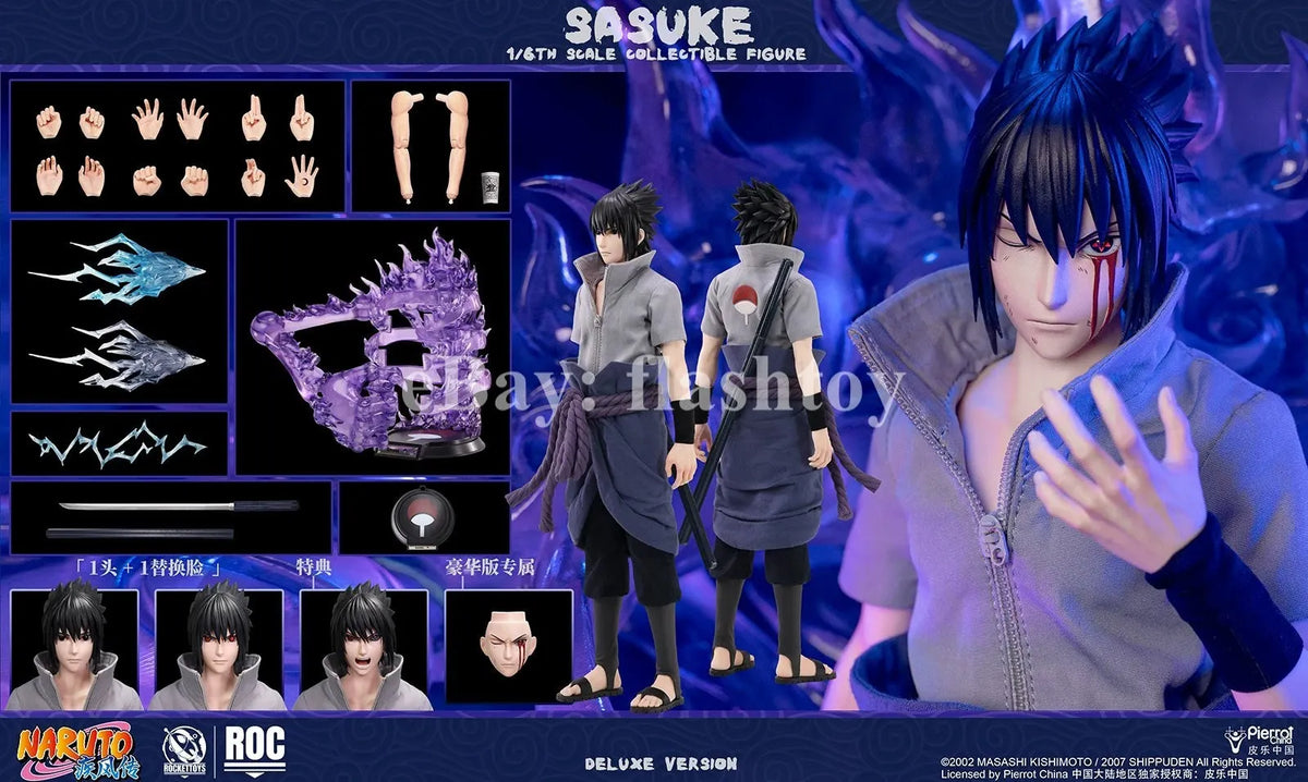 Presale ROCKETTOYS ROC-018 1/6 Uchiha Sasuke Collectible Action Figure Model Toy
