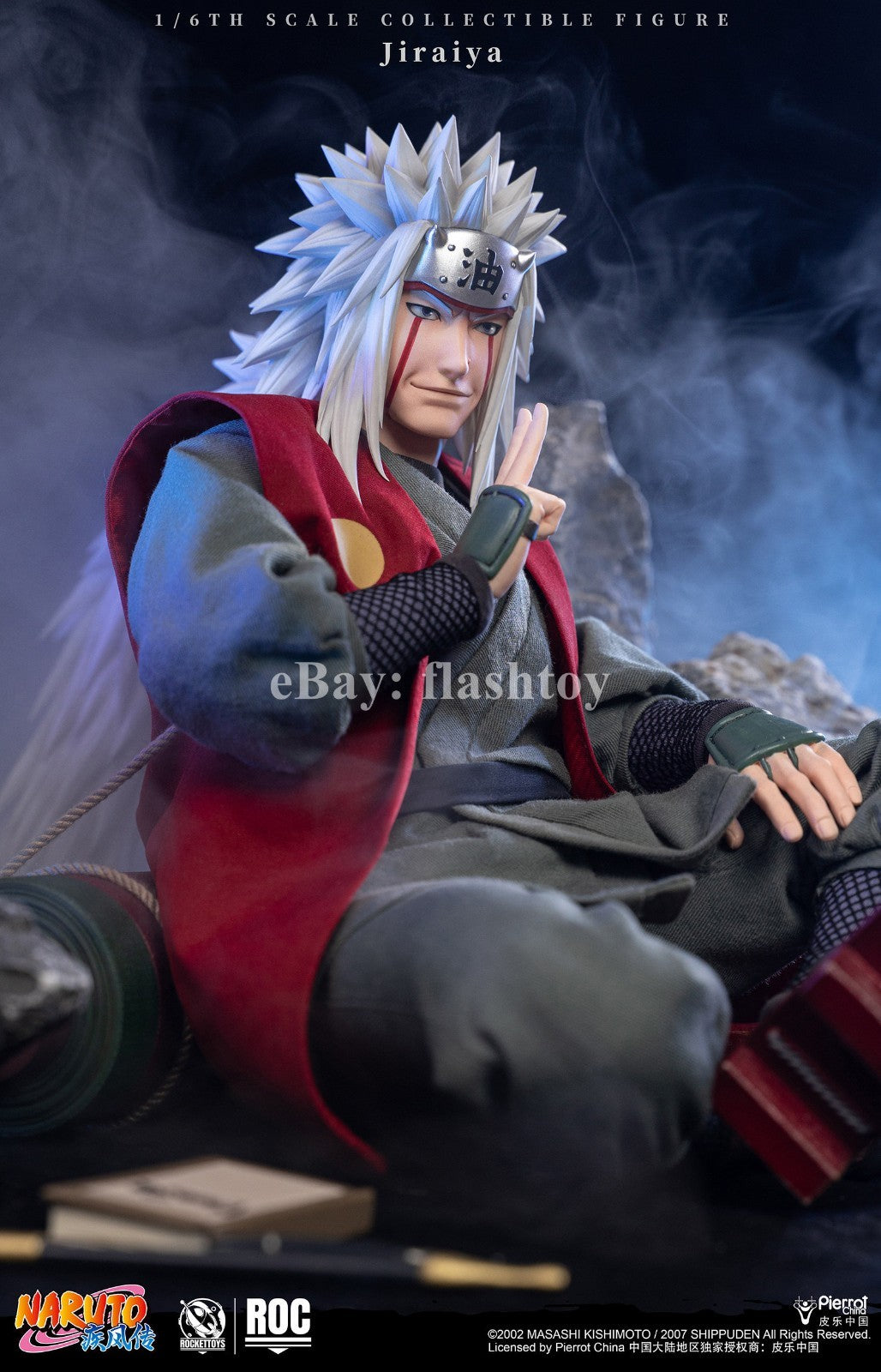 Presale RocketToys ROC-019 1/6 Jiraiya Collectible Action Figure Standard Ver.