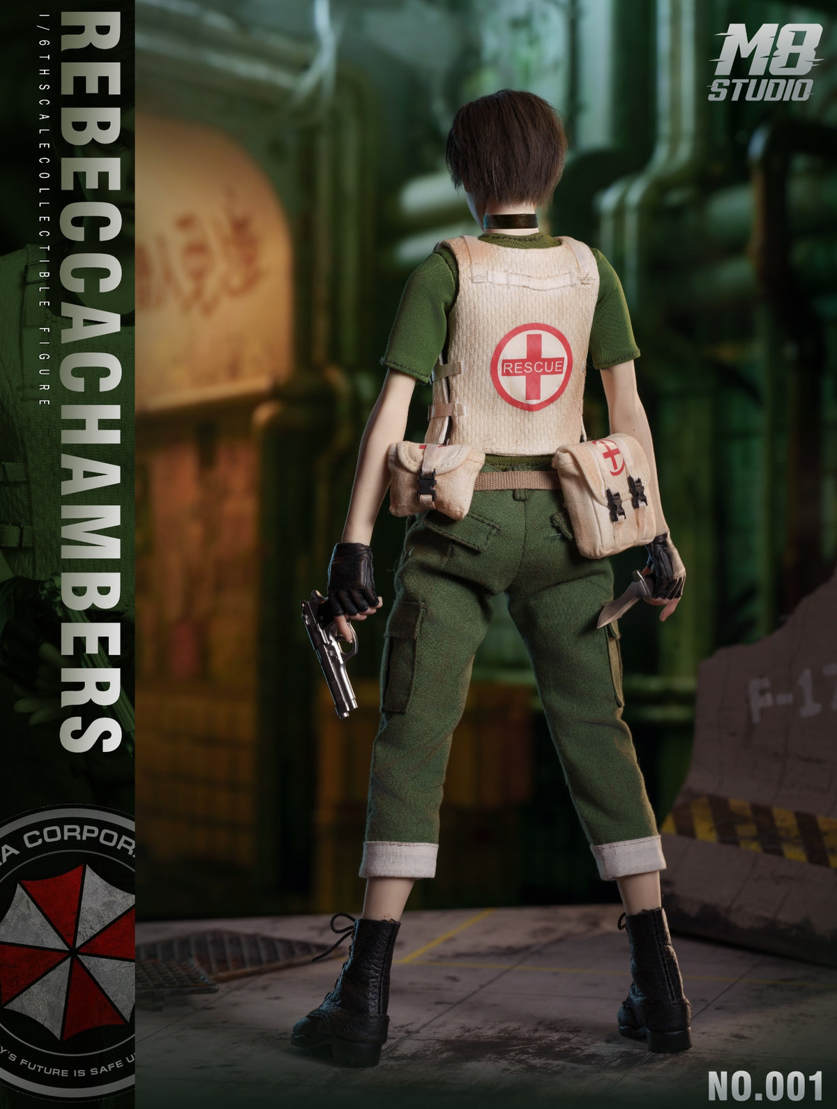 Presale M8 STUDIO No.001 1/6 Resident Zombie Evil Crisis Rebecca Action Figure