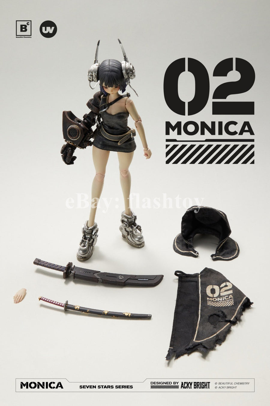 Beautiful Chemistry UV202415 1/6 Seven Stars Nr. 02 Monica Actionfiguren-Modell