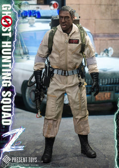 PRESENT TOYS PT-sp58 1/6 Ghost Hunting Squad Zeddemore Male Action Figure Model