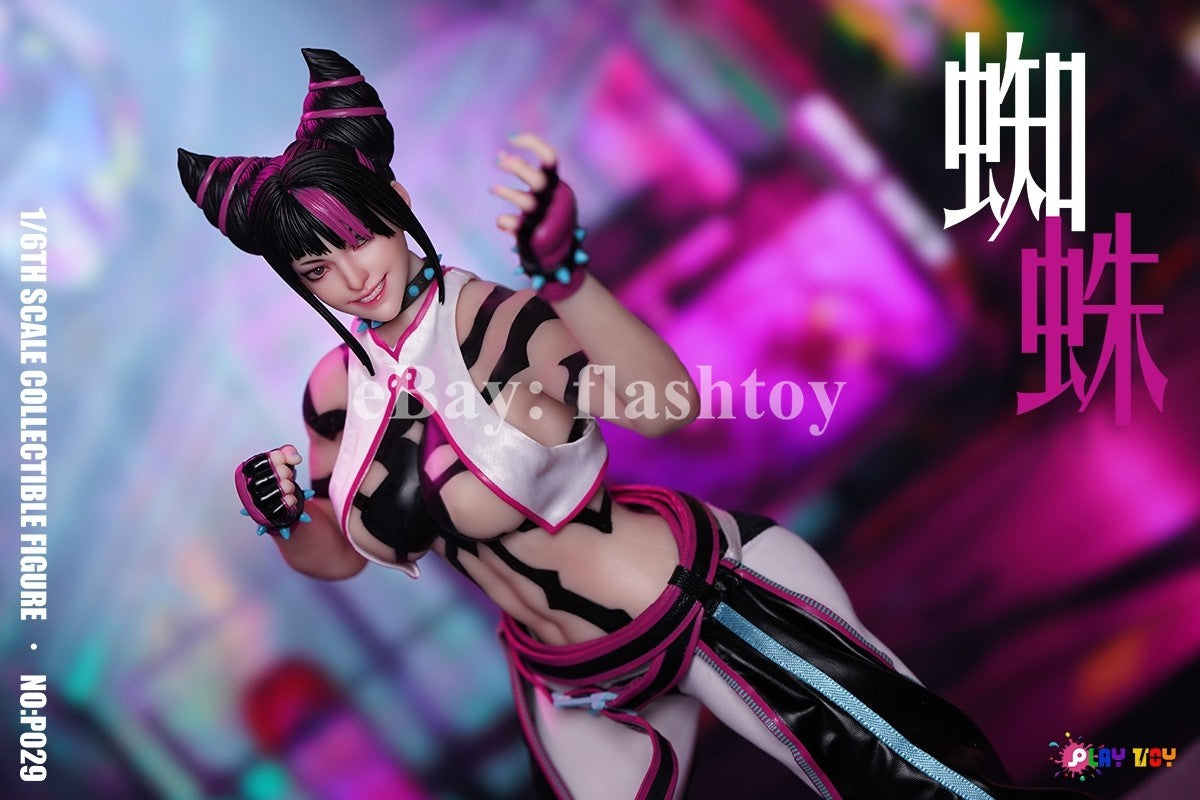 Presale PLAY TOY P029 1/6 Female Fighter Spider Juri Collectible Action Figure