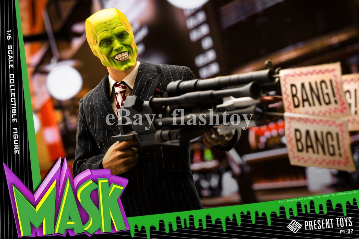 Presale PRESENT TOYS PT-sp92 1/6 Mask Man Jim 12" Male Action Figure Suit Ver.