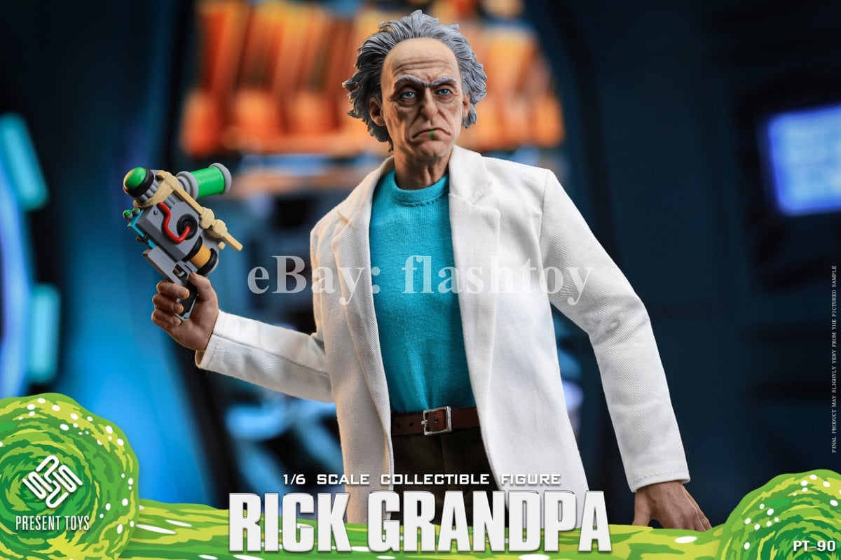 Presale PRESENT TOYS PT-sp90 1/6 Rick Grandpa 12" Male Action Figure Model Toy