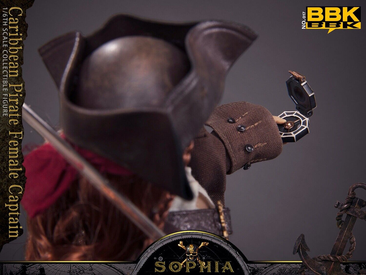 BBK BBK017 1/6 Caribbean Pirate Sophia Female Captain 12" Action Figure Model