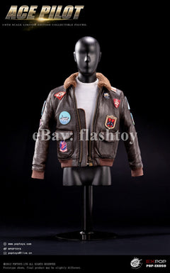 Presale POPTOYS EX059 1/6 ACE Pilot Mitchell The Gun Action Figure Jacket Ver.