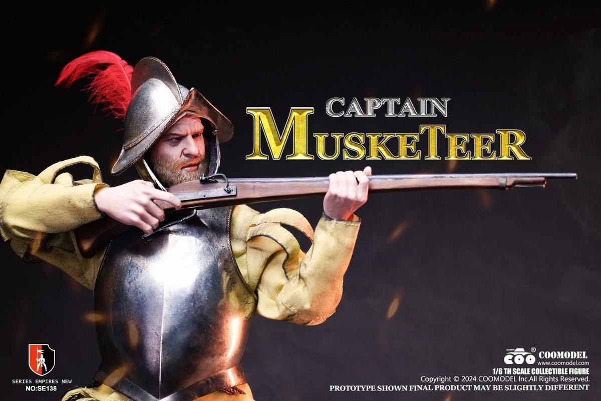 COOMODEL SE138 1/6 Spanish Conquistador Musketeer Sergeant Action Figure Model