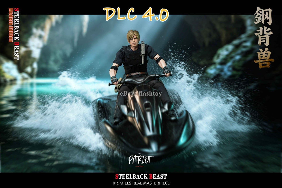 Presale Patriot Studio 1/12 DLC 4.0 Motorboat Steelback Beast RPD Officer Leon