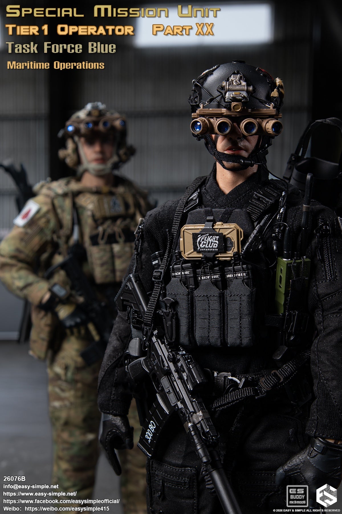 Presale Easy&Simple 26076B 1/6 Special Mission Unit Tier1 Operator Action Figure