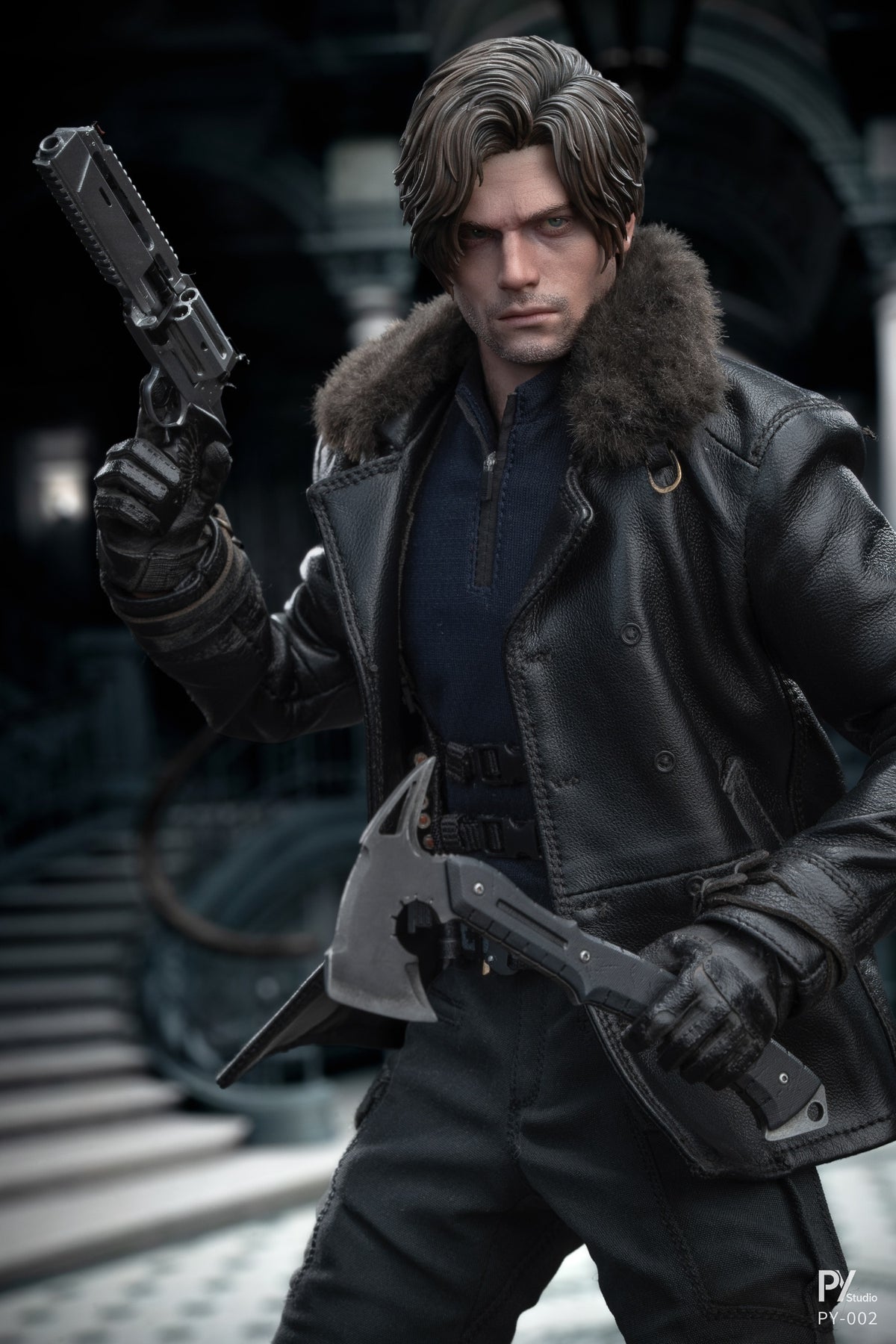 Presale PY Studio PY002 1/6 Resident Zombie Evil Crisis Agent Leon Action Figure