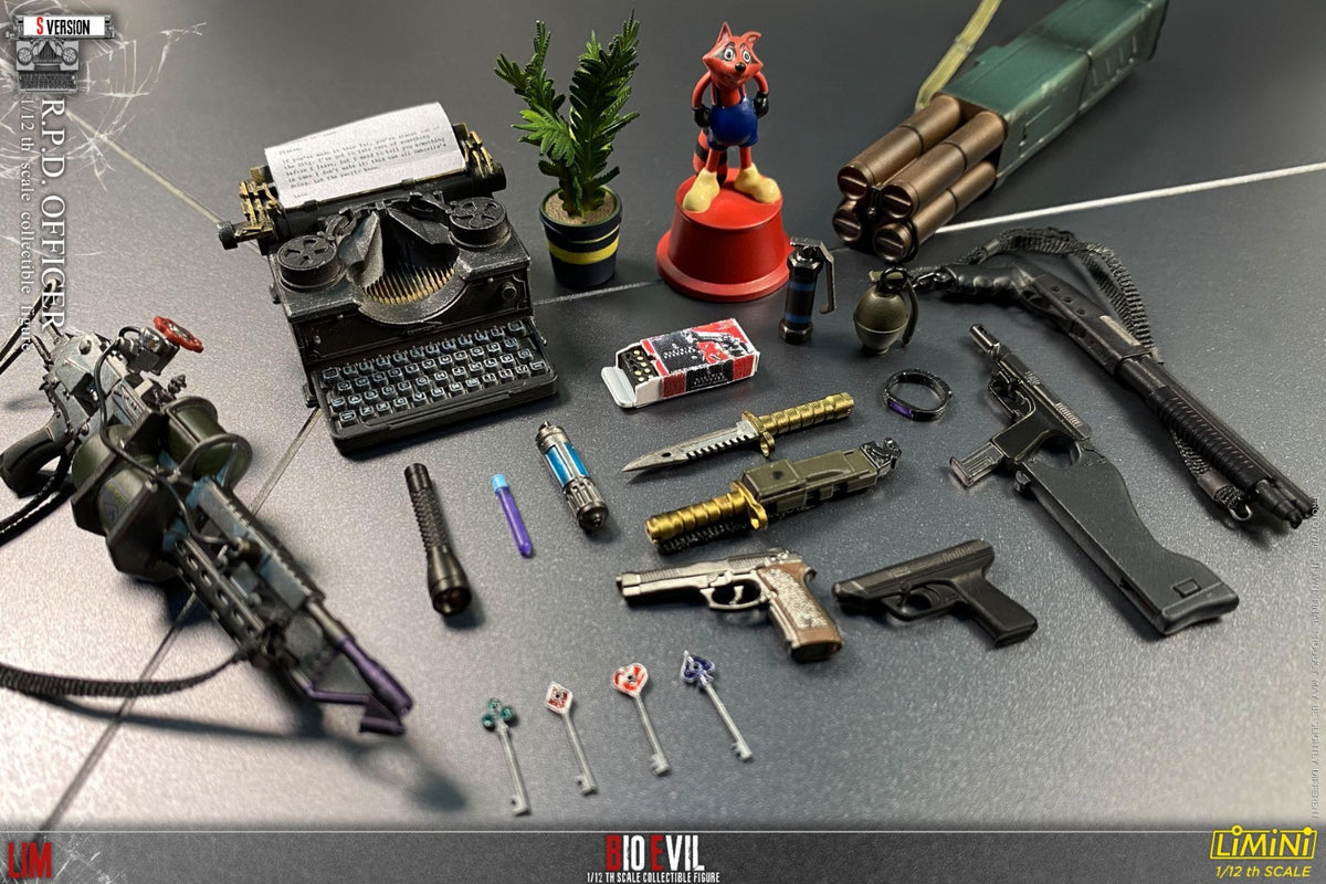 LIMTOYS 1/12 Zombie Killer RPD Officer Leon Male Action Figure Model Toy S Ver.