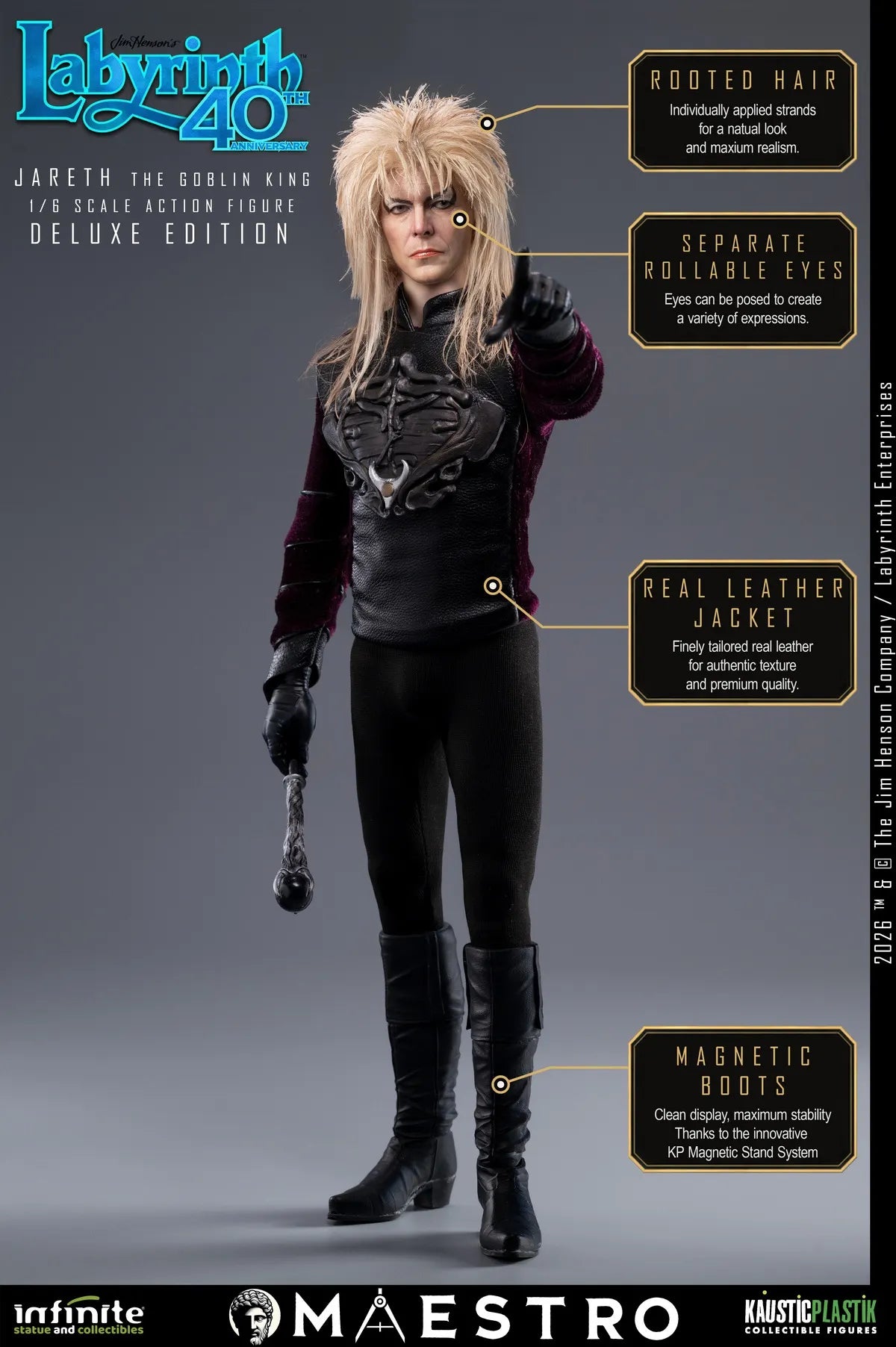 Presale Infinite 1/6 Labyrinth Jareth the Goblin King Male Action Figure Model