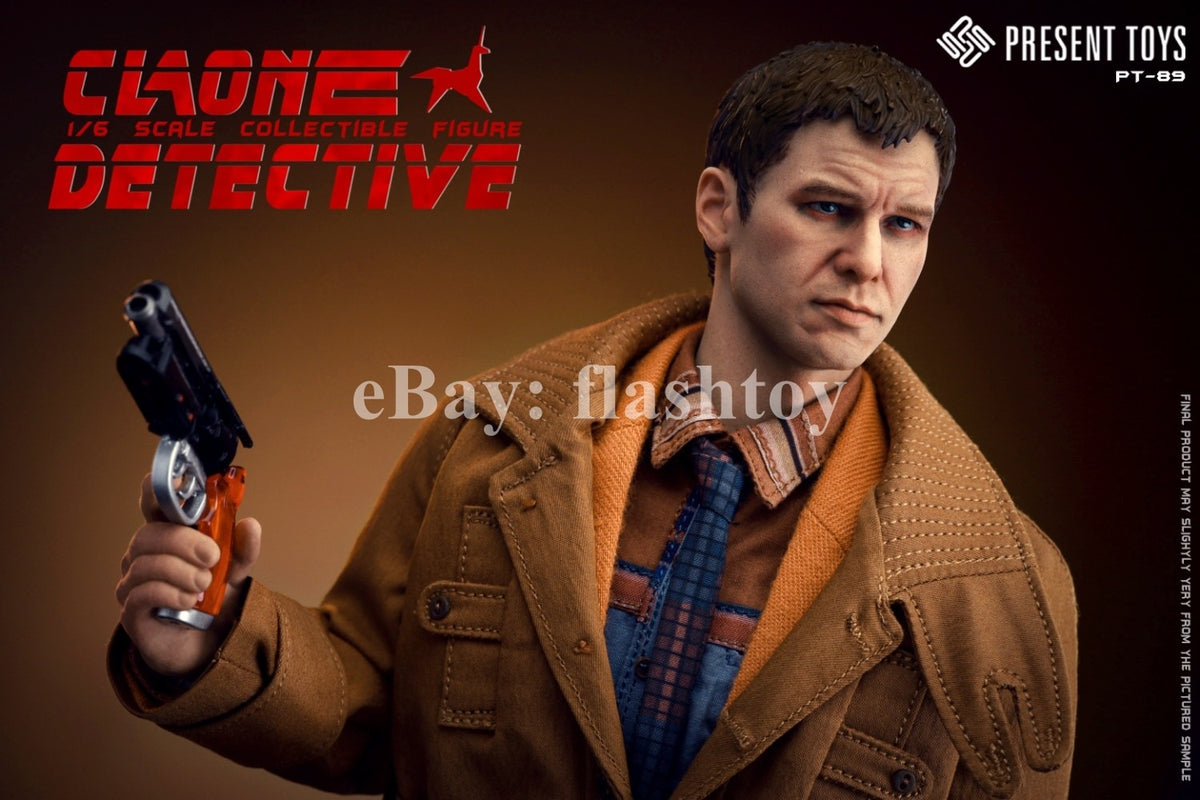 Presale PRESENT TOYS PT-sp89 1/6 Clone Detective Rick Deckard Action Figure Toy