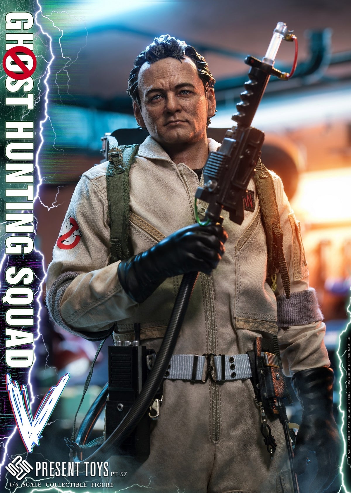 PRESENT TOYS PT-sp57 1/6 Ghost Hunting Squad Peter Venkman 12" Actionfigur Spielzeug