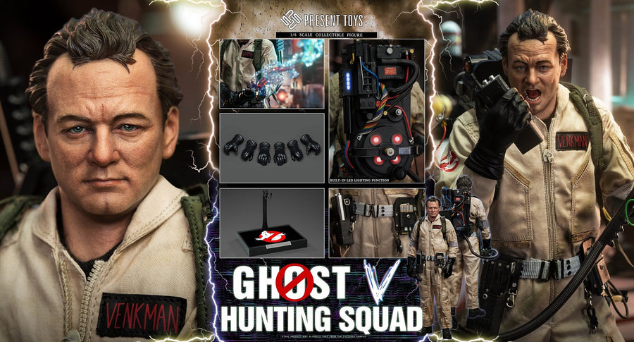 PRESENT TOYS PT-sp57 1/6 Ghost Hunting Squad Peter Venkman 12" Actionfigur Spielzeug