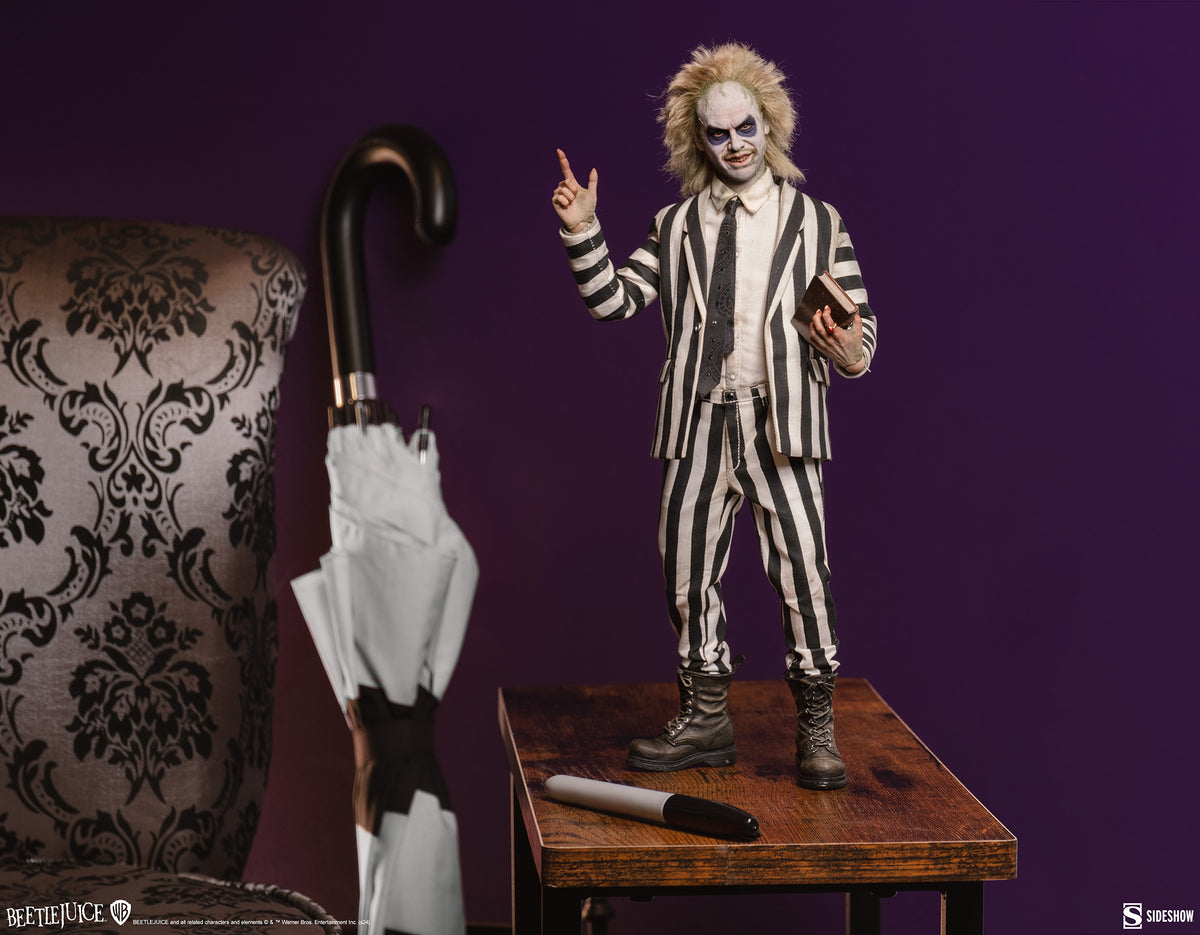 Sideshow 100490 1/6 Beetlejuice Michael Keaton männliche Actionfigur Modellspielzeug