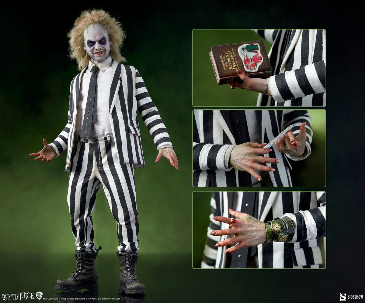 Sideshow 100490 1/6 Beetlejuice Michael Keaton männliche Actionfigur Modellspielzeug