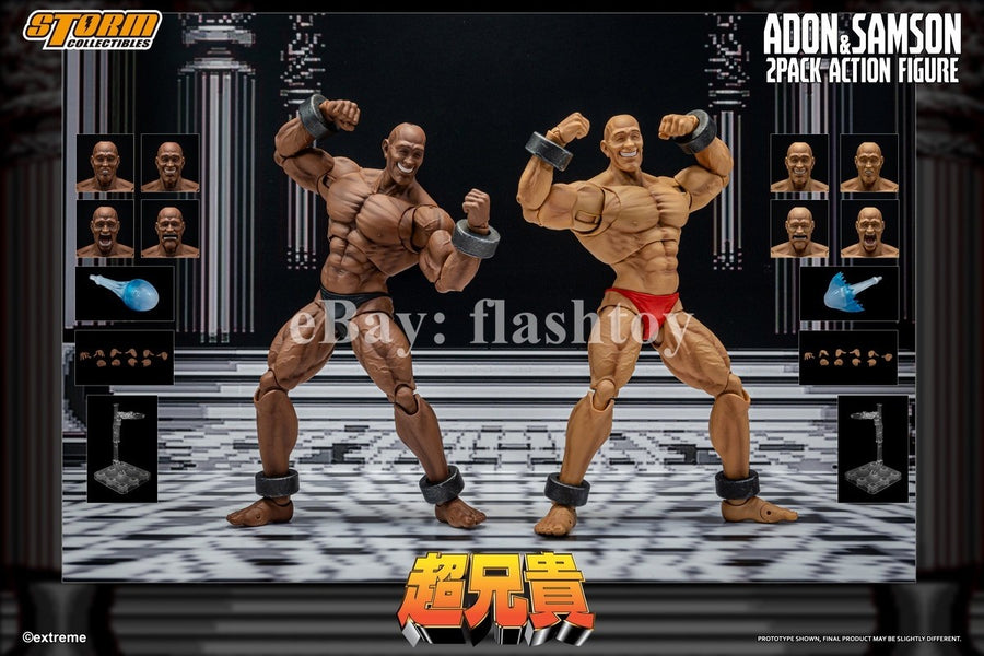Presale Storm Toys EXBR01 1/12 Adon & Samson Chou-Aniki 2-Pack Action Figure Toy