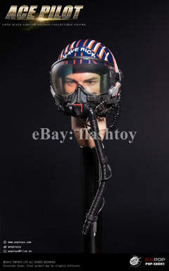 Presale POPTOYS EX061 1/6 ACE Pilot Mitchell The Gun Action Figure Flying Suit