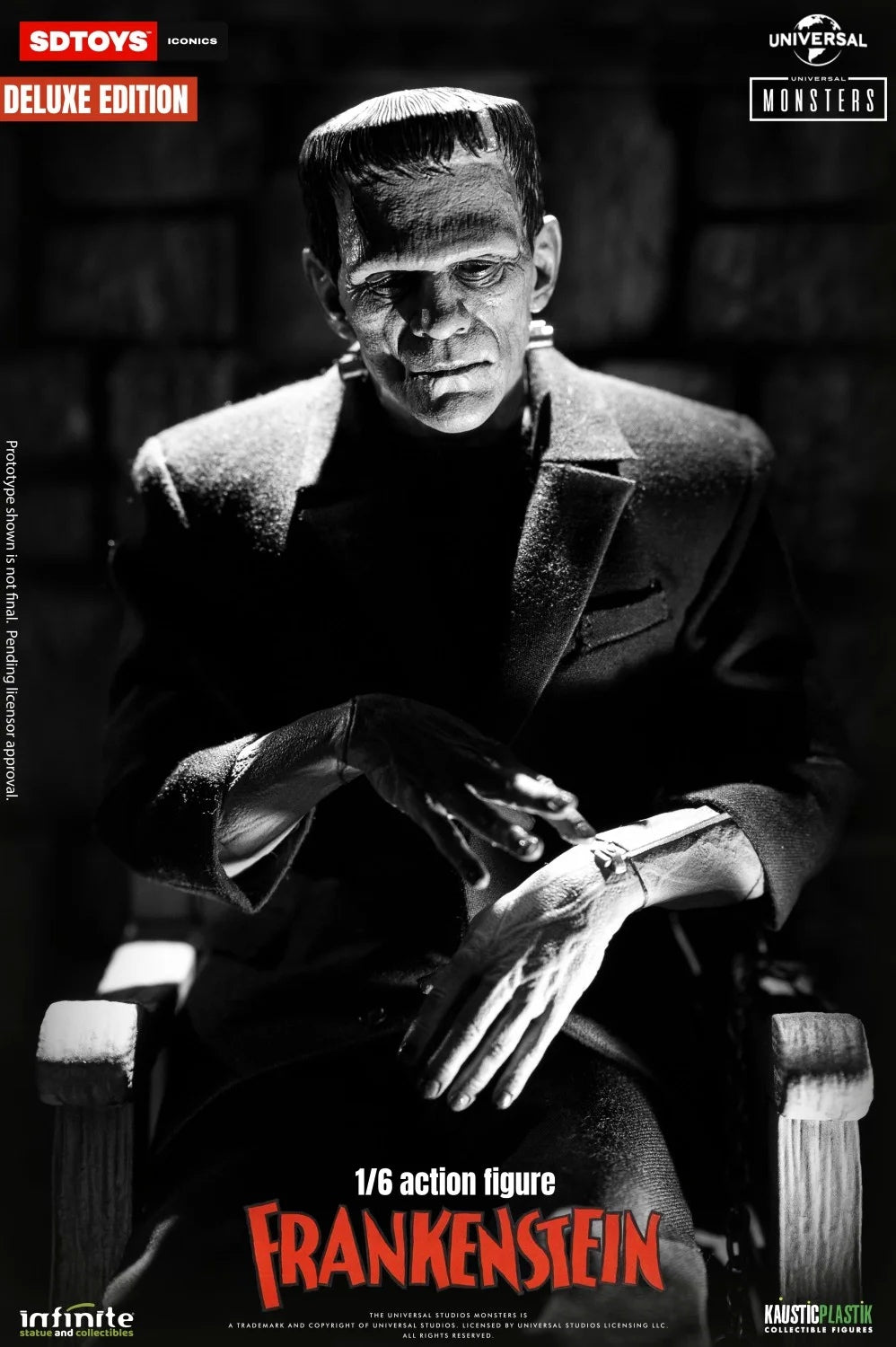 In Stock Infinite Statue 1/6 Frankenstein Male Action Figure Model Deluxe Ver.