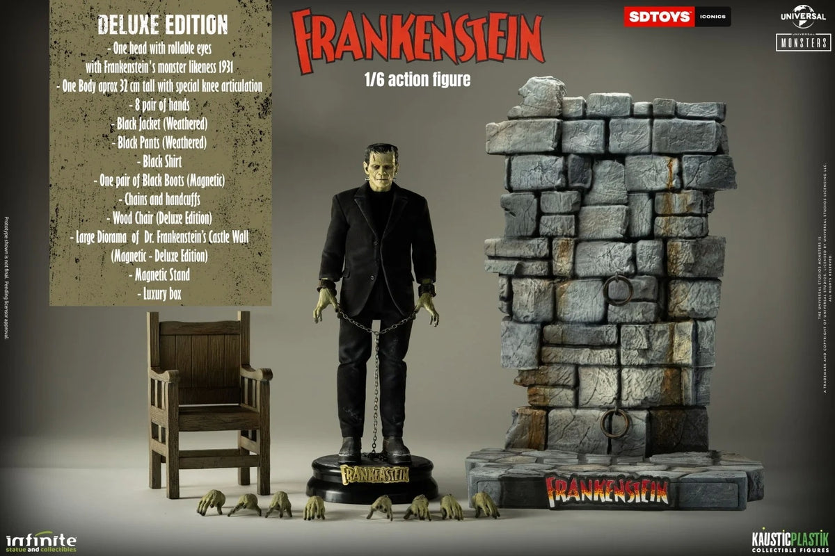 In Stock Infinite Statue 1/6 Frankenstein Male Action Figure Model Deluxe Ver.