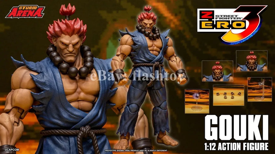 Presale STORM ARENA SFSA07 1/12 Street Fighter Zero 3 Gouki Action Figure Model