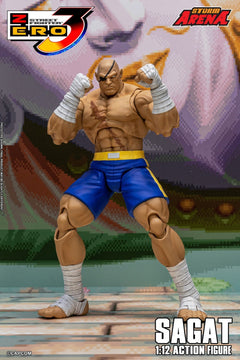 Storm Toys SFSA03 1/12 Street Fighter ZERO 3 SAGAT STORM ARENA Action Figure