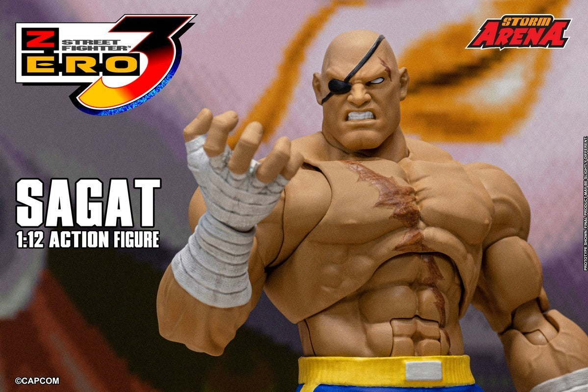 Storm Toys SFSA03 1/12 Street Fighter ZERO 3 SAGAT STORM ARENA Action Figure