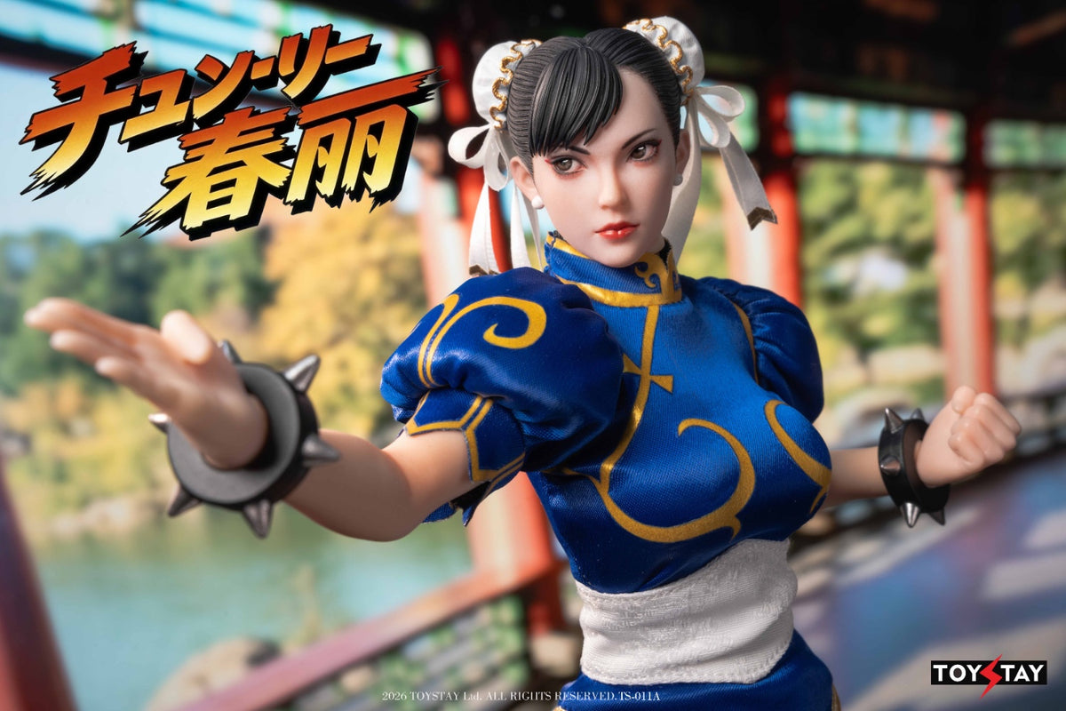 Presale TOYSTAY TS-011A 1/6 Kung Fu Girl Chun Li Female Action Figure Toy Blue Ver.