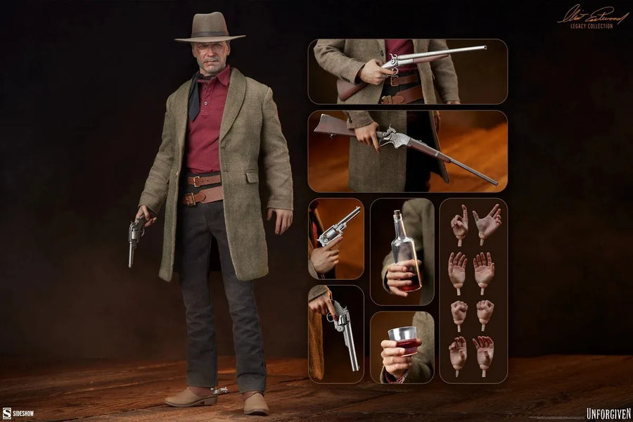 Presale Sideshow 100478 1/6 Unforgiven William Munny Clint Eastwood 12" Action Figure