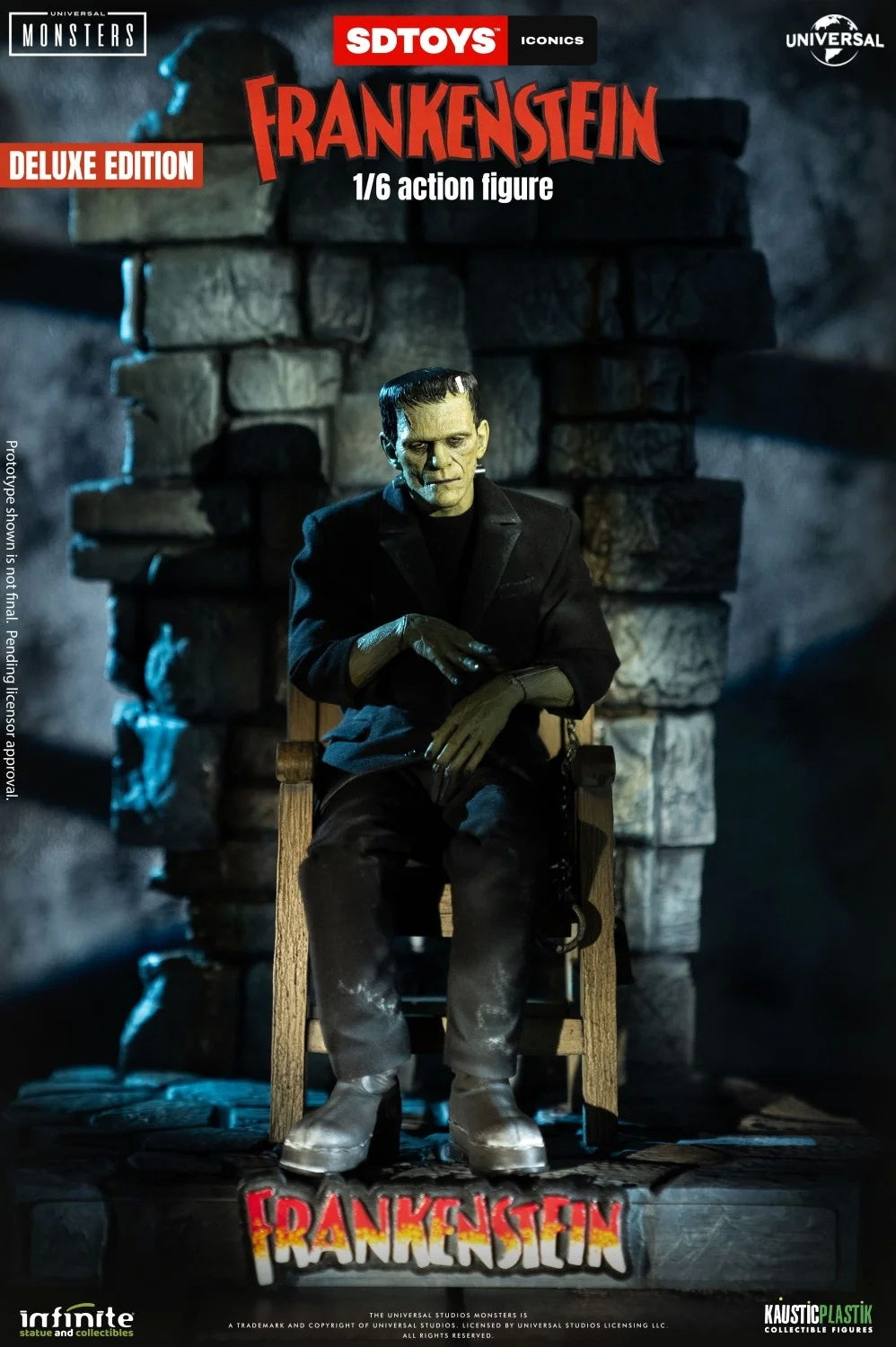 In Stock Infinite Statue 1/6 Frankenstein Male Action Figure Model Deluxe Ver.