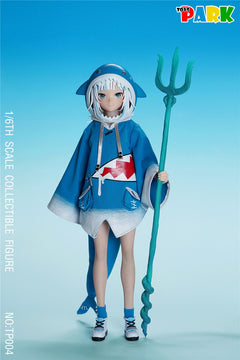TOYS PARK TP004 1/6 Shark Girl Head & Clothing Accessories Set for Female Body