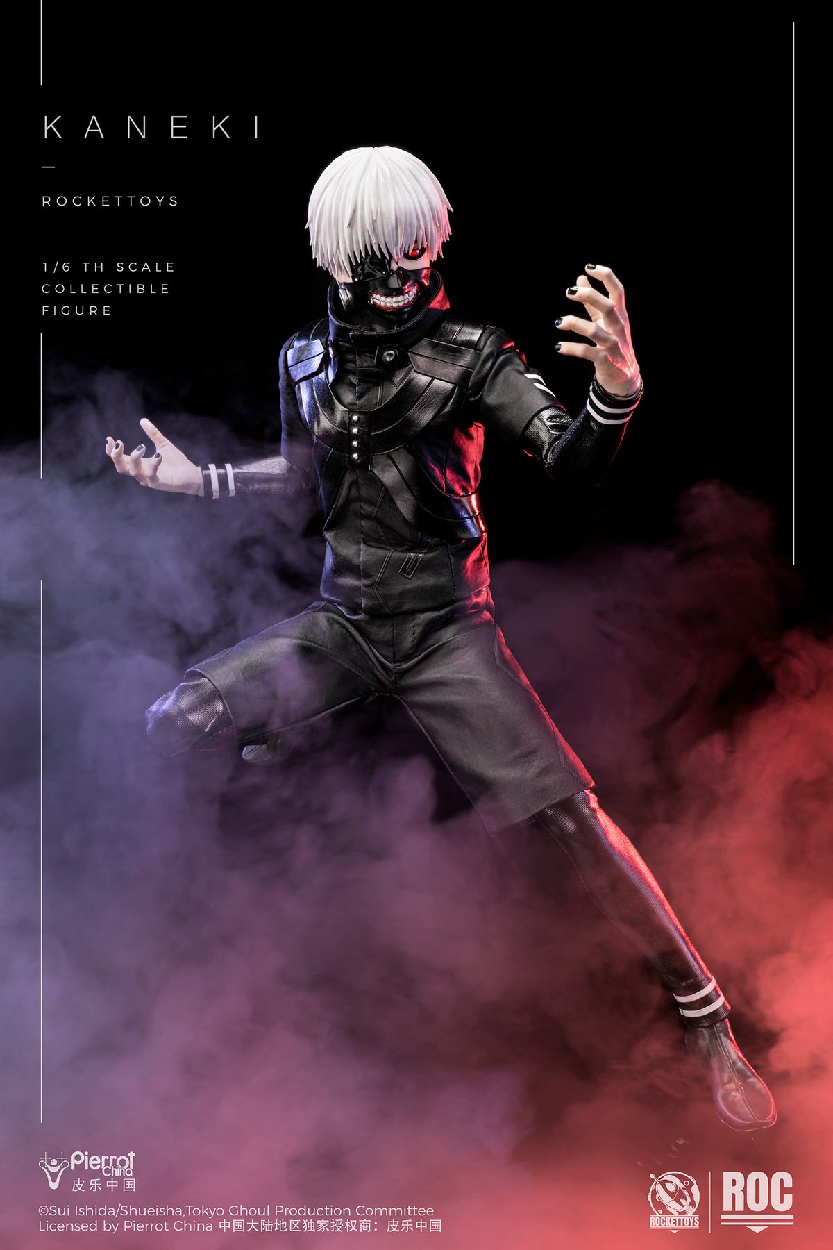 Presale RocketToys ROC-025 1/6 Tokyo Ghoul Kaneki Ken Action Figure Battle Suit