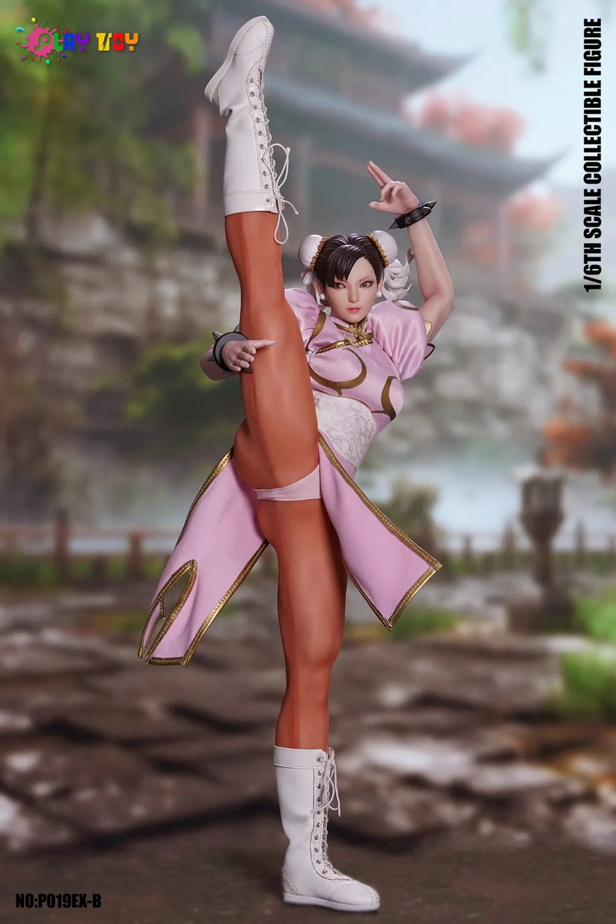 Vorverkauf PLAY TOY P019EX-B 1/6 Street Fighter Chun-Li Actionfigur Pink Ver.