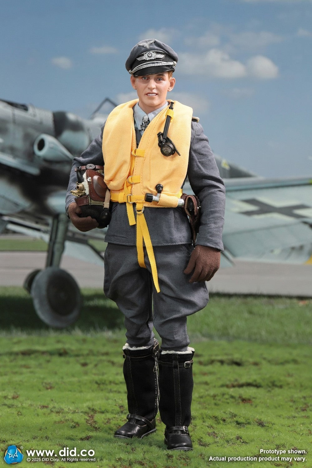 DID D80190 1/6 WWII German Luftwaffe Ace Pilot Erich Hartmann Action Figure Toy