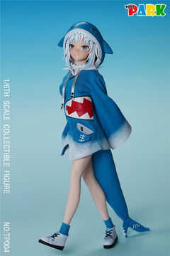 TOYS PARK TP004 1/6 Shark Girl Head & Clothing Accessories Set for Female Body