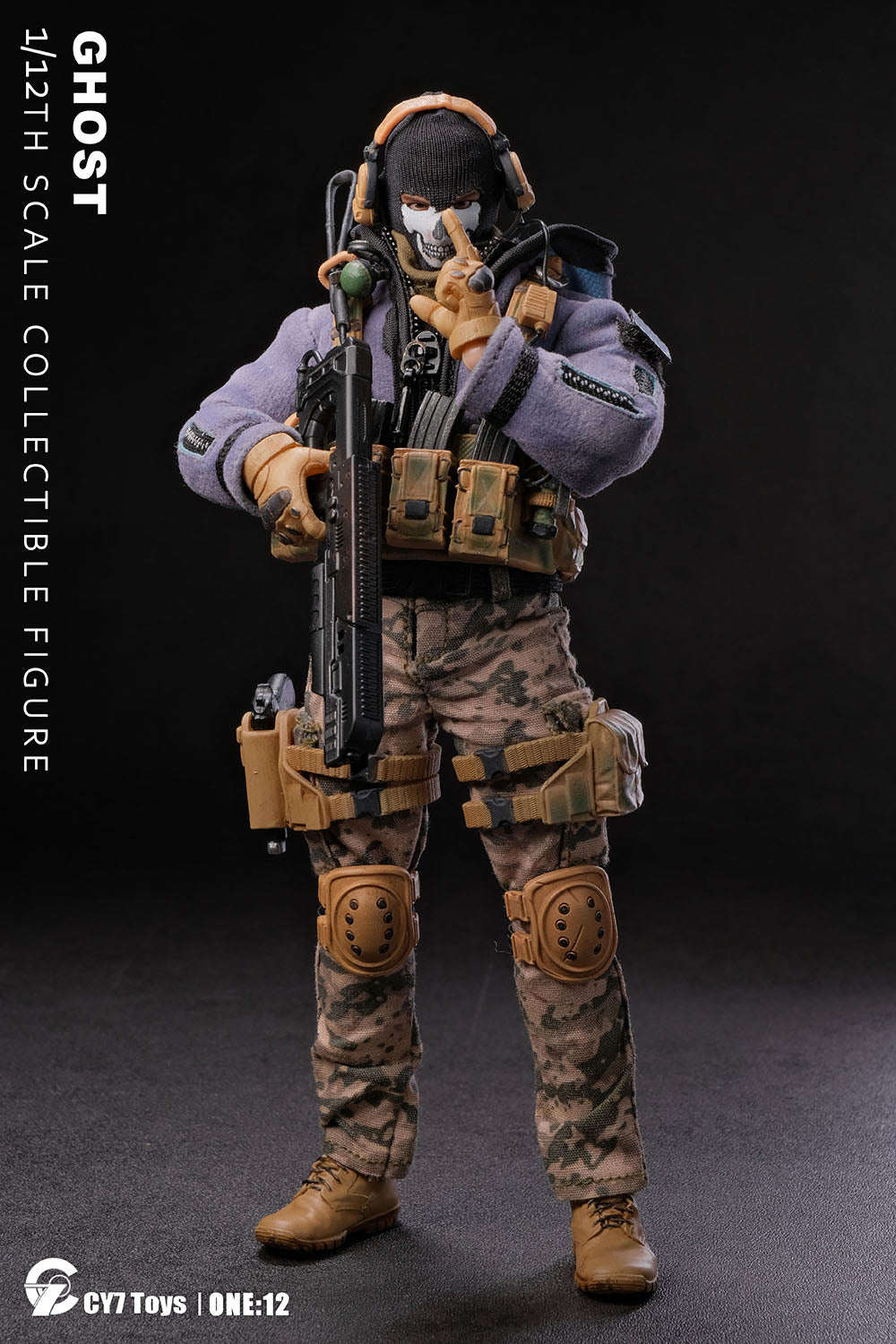CY7-TOYS 1/12 The Ghost Male Soldier 6" Collectible Action Figure Model
