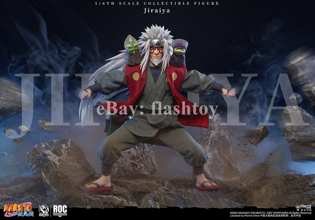 Presale RocketToys ROC-020 1/6 Jiraiya Collectible Action Figure Toy Deluxe Ver.
