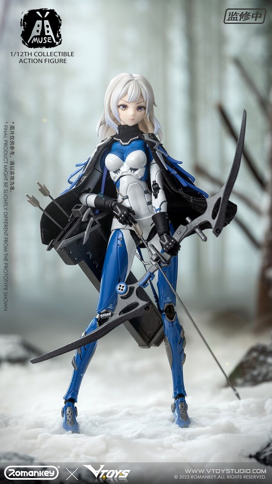 Romankey x VTOYS 1/12 MUSE 6" Female Action Figure Movable Eyes Model Toy