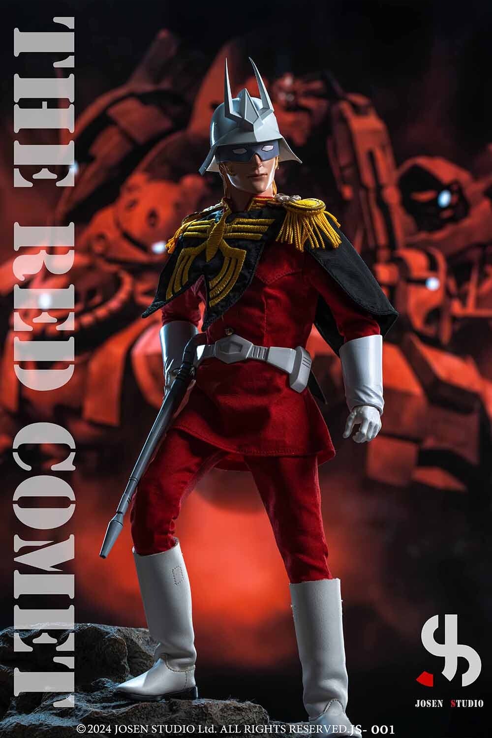 JOSEN STUDIO JS001 1/6 Char Aznable Collectible Male Action Figure Model Toy