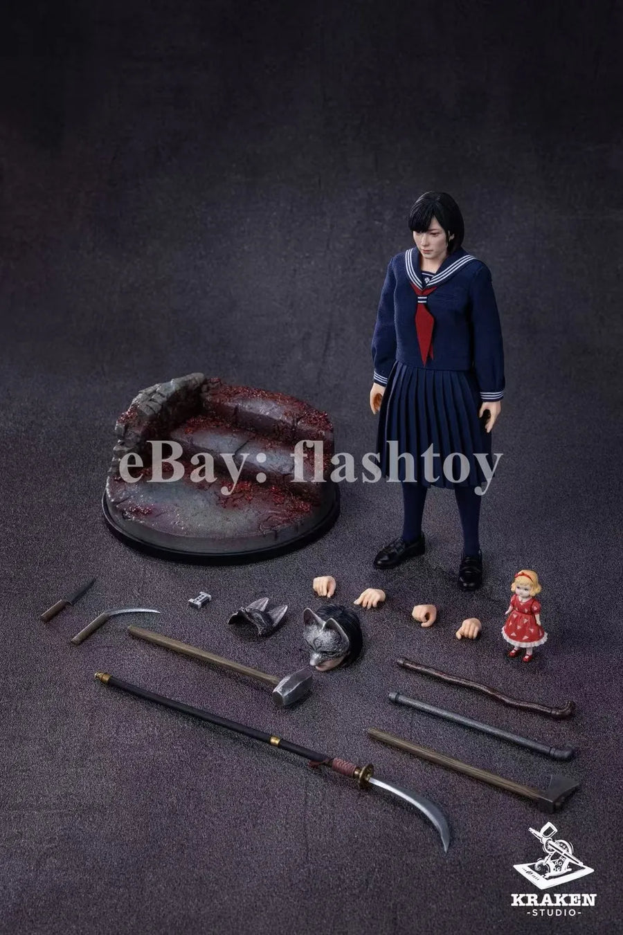 Presale Kraken Studio 1/12 Silent Village Shimizu Hinako Action Figure Model Toy