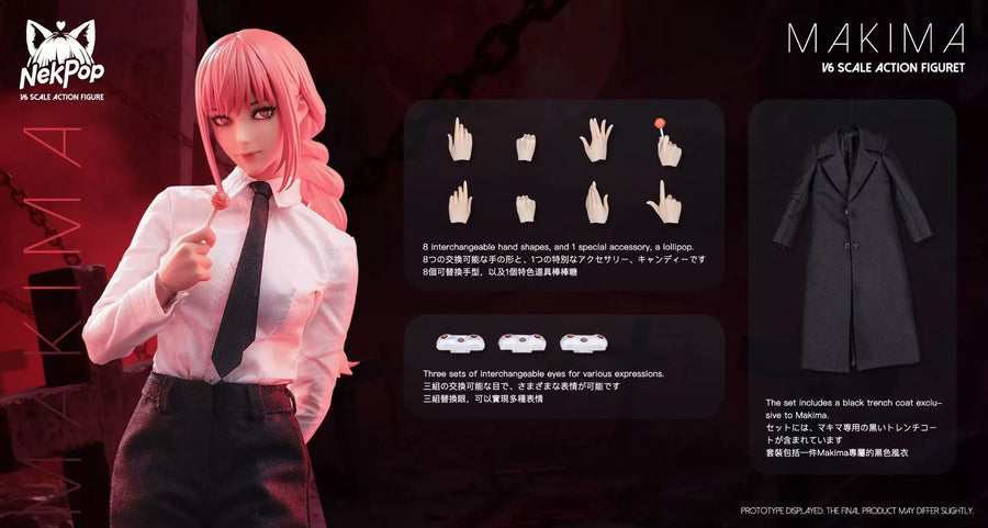 NekPop Studio NEK001 1/6 Chainsaw Man Makima Female Action Figure Model Toy
