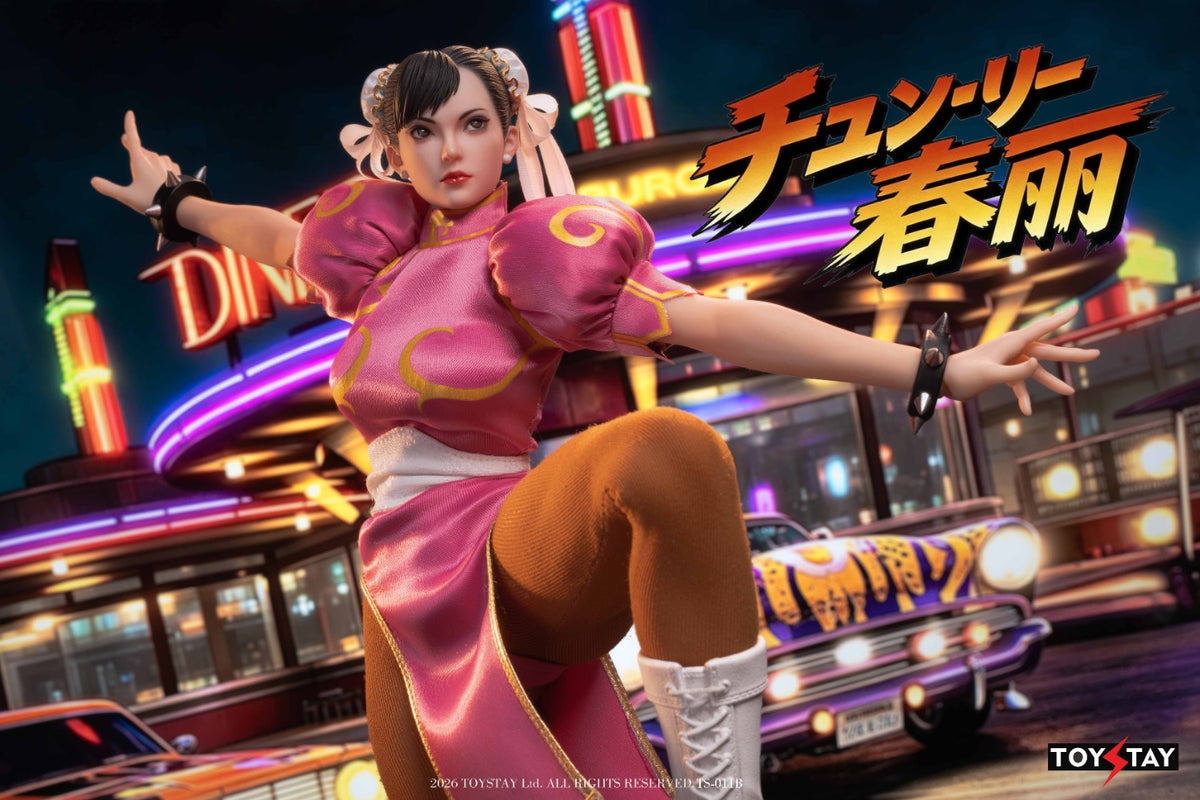 Presale TOYSTAY TS-011B 1/6 Kung Fu Girl Chun Li Female Action Figure Toy Pink Ver.