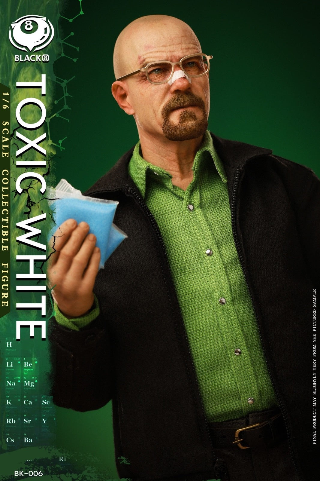 Black 8 Toys BK-006 1/6 Breaking Toxic Mr.White The Bad Action Figure Model Toy