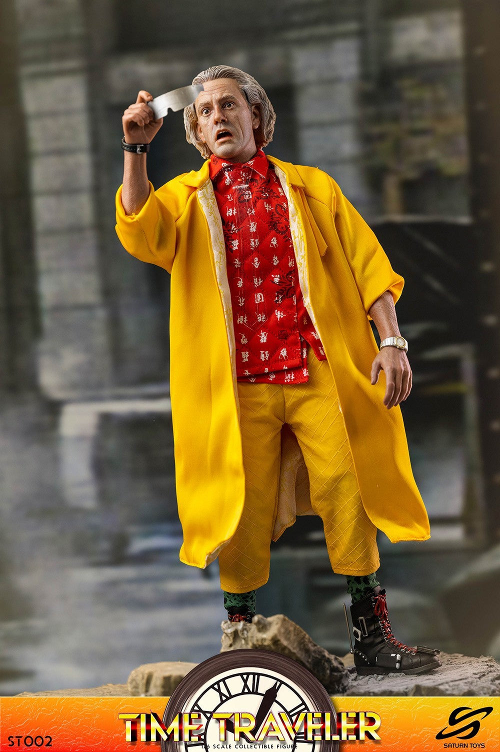 Saturn Toys ST002 1/6 Time Traveler Dr. Brown Male Action Figure Model Toy