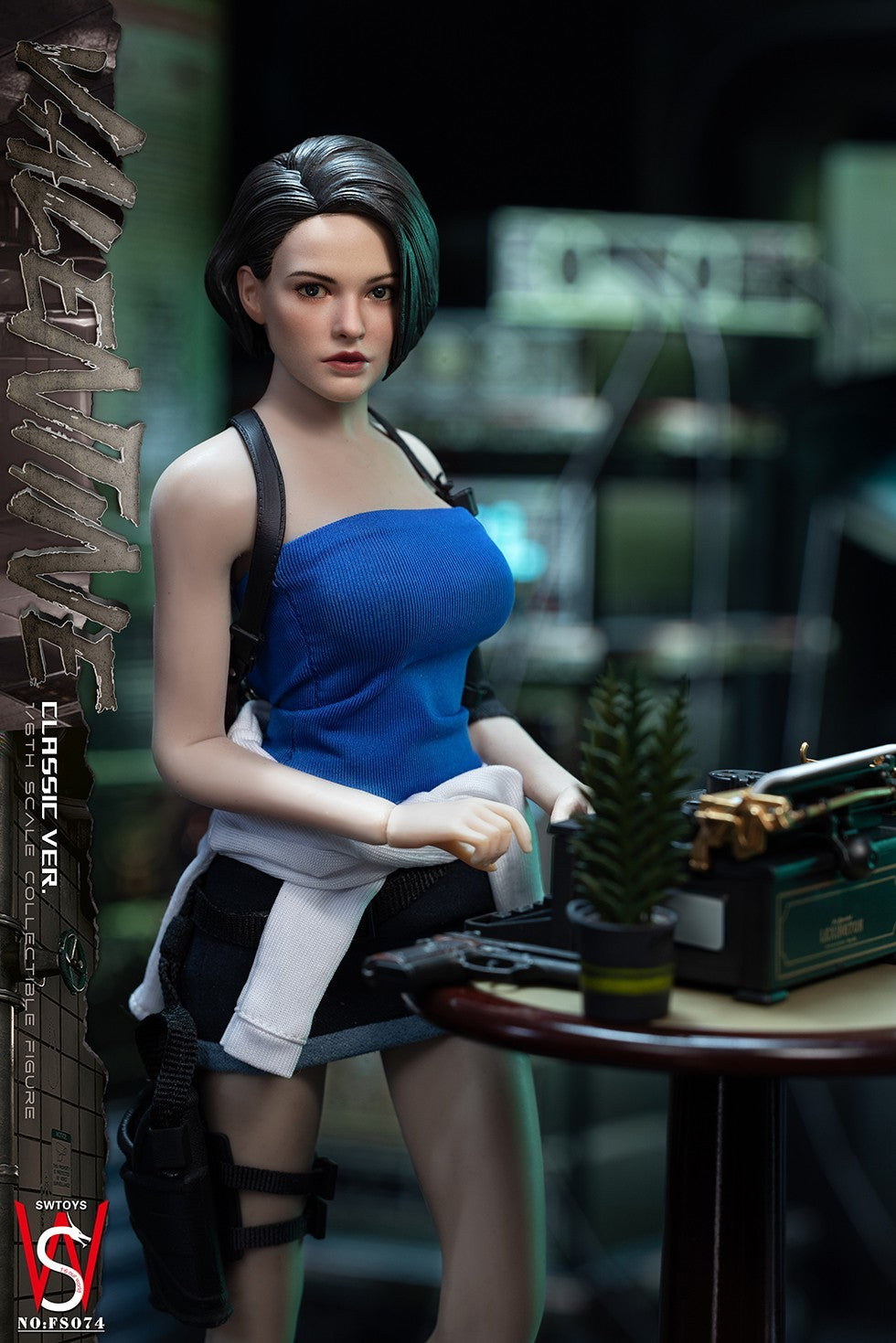 SWTOYS FS074 1/6 Zombie Killer Policewomen Jill Female Action Figure Model Toy