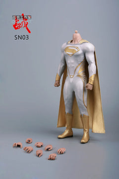 Combat Suit Studio SN03 1/6 White Gold Super Man Suit Set for Jor-El
