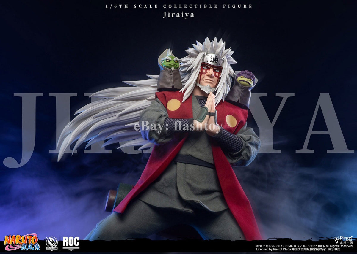 Presale RocketToys ROC-020 1/6 Jiraiya Collectible Action Figure Toy Deluxe Ver.