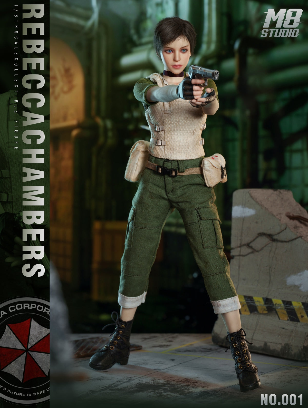 Presale M8 STUDIO No.001 1/6 Resident Zombie Evil Crisis Rebecca Action Figure